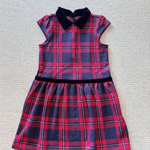 Janie & Jack Plaid Red and Blue Kids Dress
